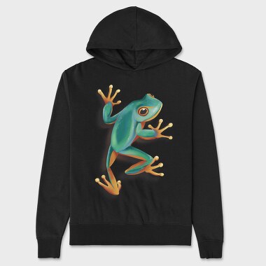 Hanorac Barbati (Unisex), Green Frog Realistic