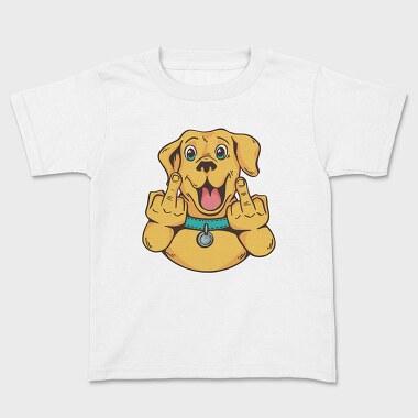 Tricou Copii, Middle Finger Labrador