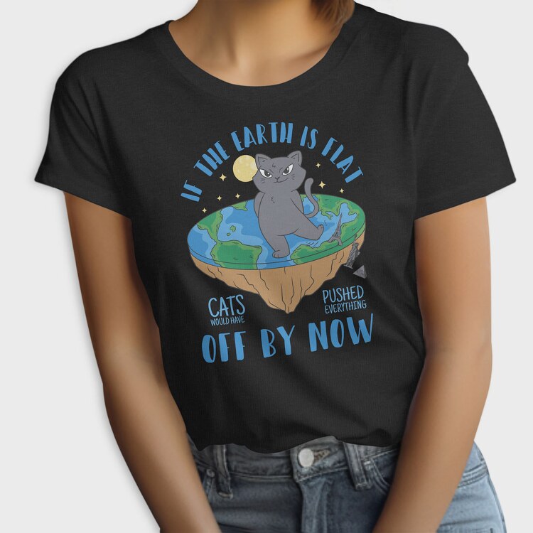 Bad Cat Flat Earth, Tricou Femei