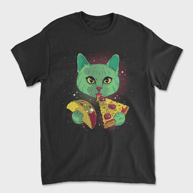 Tricou Barbati (Unisex), Cosmic Cat