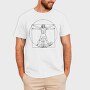Vitruvian Man Football, Tricou Barbati (Unisex)