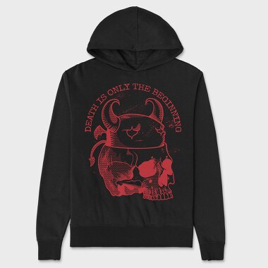 Death Is Only the Beginning Red, Hanorac Oversize Barbati (Unisex)