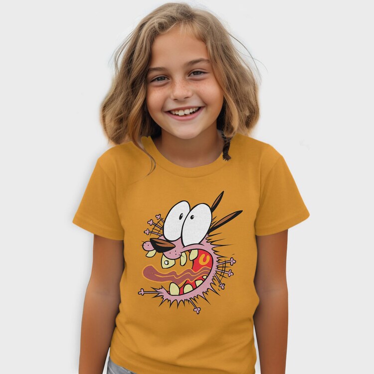 Cartoon Retro Courage the Cowardly Dog 2, Tricou Copii