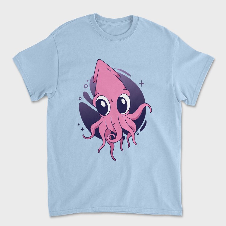 Cute Squid, Tricou Barbati (Unisex)