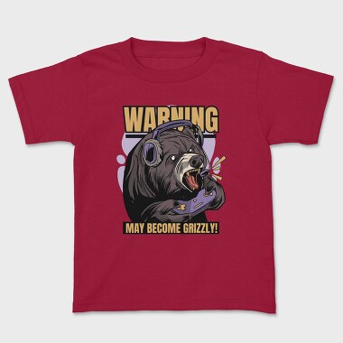 Tricou Copii, Gaming Bear Angry