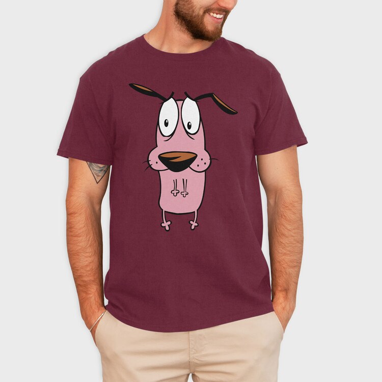 Cartoon Retro Courage the Cowardly Dog 6, Tricou Barbati (Unisex)