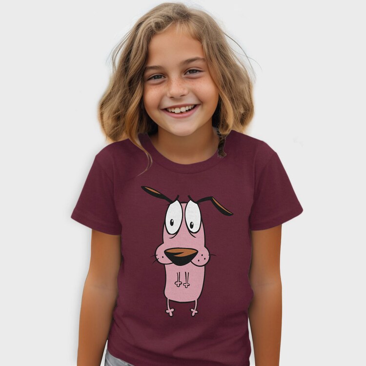 Cartoon Retro Courage the Cowardly Dog 6, Tricou Copii