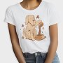 Dog Coffee Doodle, Tricou Femei