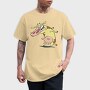 Cartoon Retro Cow and Chicken 1, Tricou Barbati (Unisex)