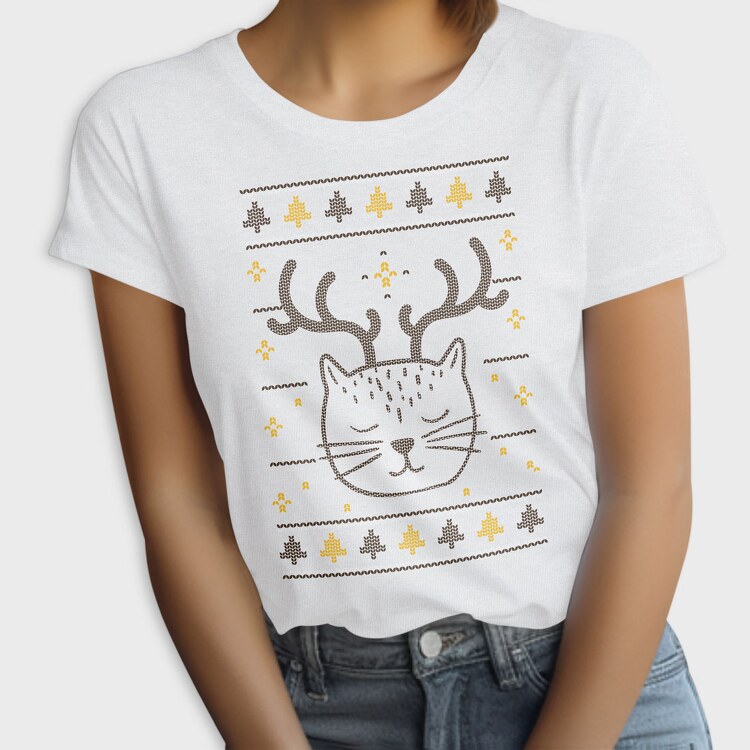 Cut Cat Ugly Sweater, Tricou Femei