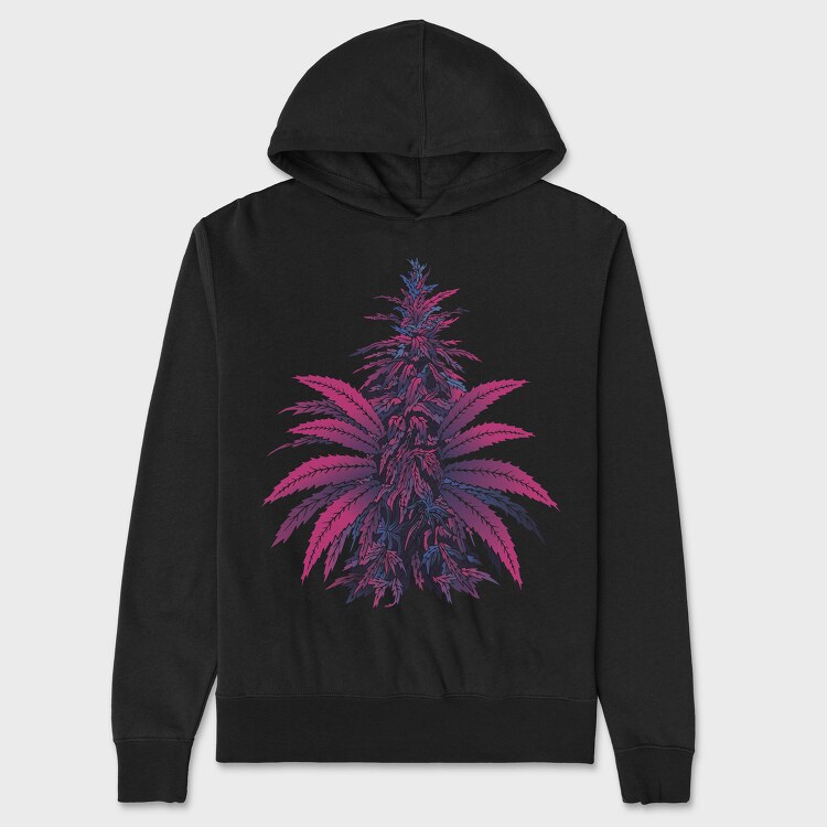 Cannabis Plant, Hanorac Oversize Barbati (Unisex)