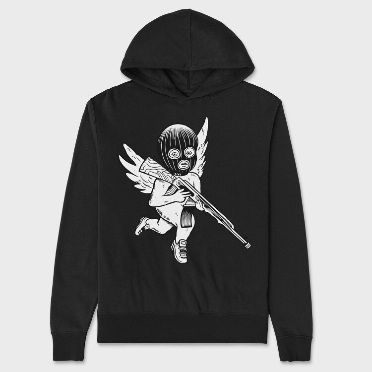 Gun Angel, Hanorac Oversize Barbati (Unisex)