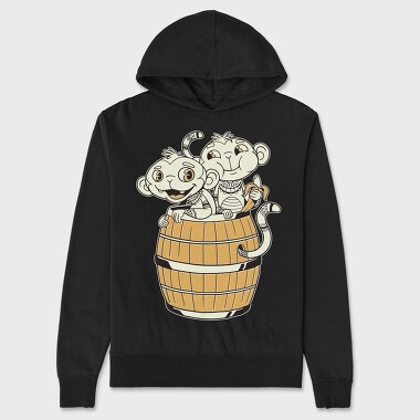 Monkeys Tribals, Hanorac Oversize Barbati (Unisex)