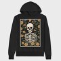 Floral Skeleton, Hanorac Oversize Barbati (Unisex)
