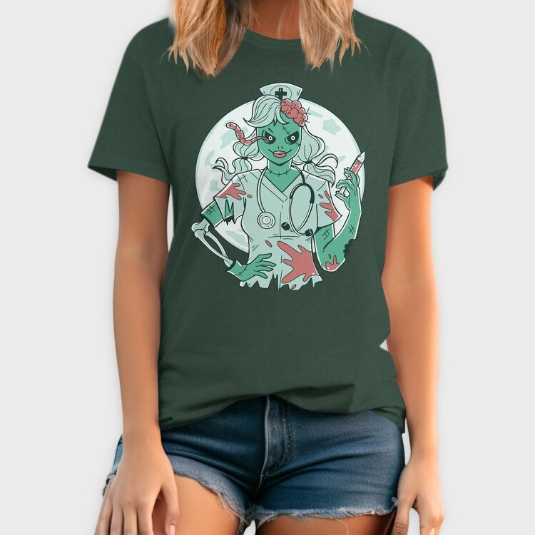 Zombie Nurse, Tricou Barbati (Unisex)