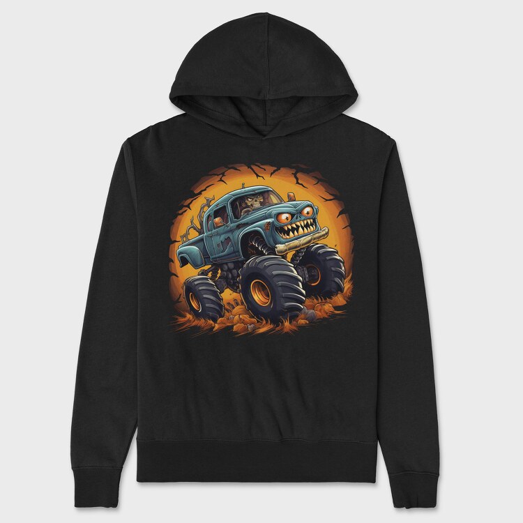 Hanorac Barbati (Unisex), Halloween Monster Truck