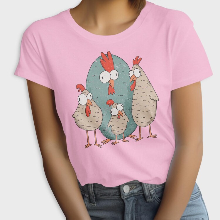 Crazy Chickens, Tricou Femei