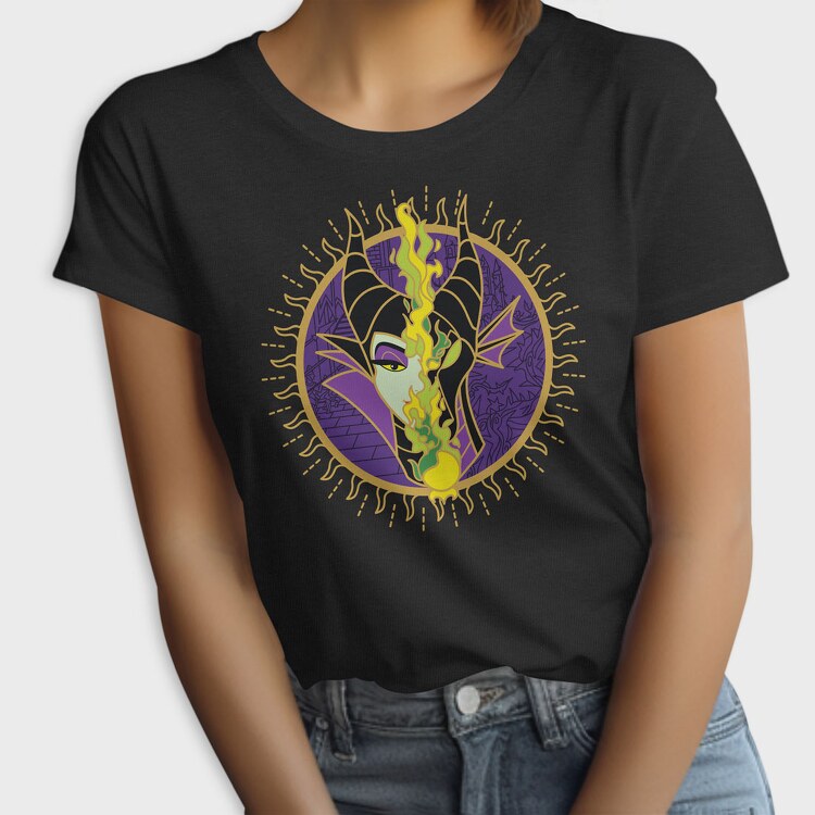 Villanas Disney Malefica B, Tricou Femei