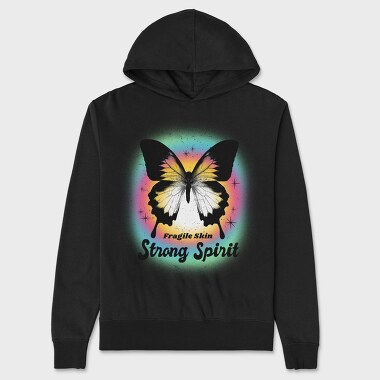 Strong Spirit Butterfly, Hanorac Oversize Barbati (Unisex)