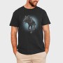 Girl Riding Wolf, Tricou Barbati (Unisex)