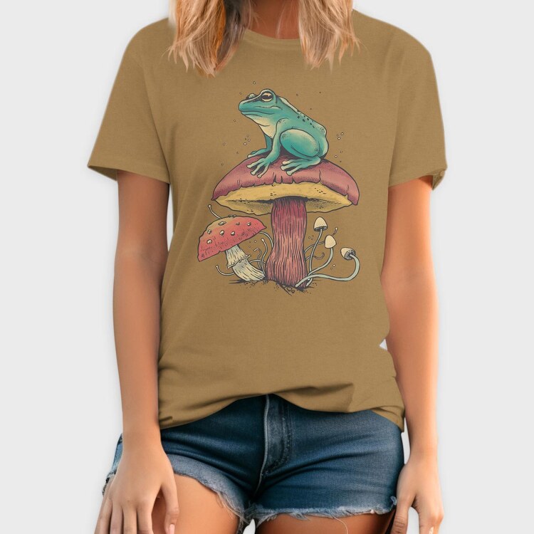 Mushroom Frog, Tricou Barbati (Unisex)