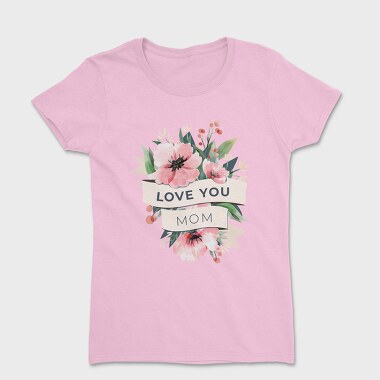 Tricou Femei, Watercolor Flowers Mother 2