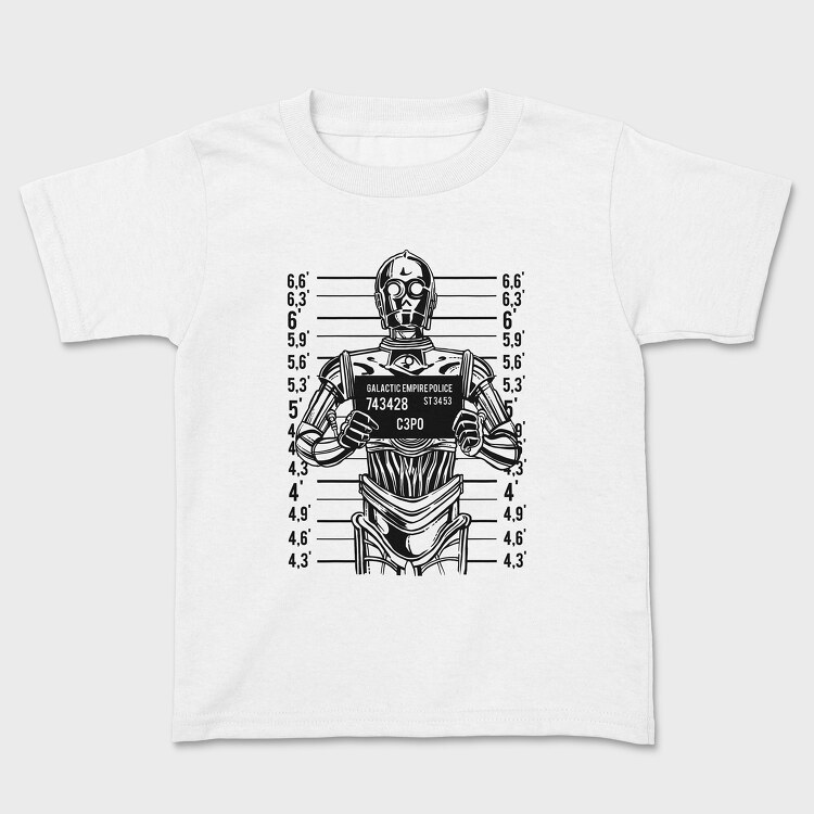 Tricou Copii, 3PO Mugshot