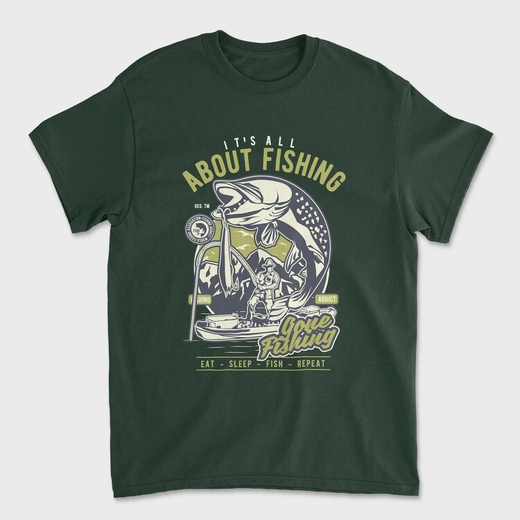 All About Fishing, Tricou Barbati (Unisex)