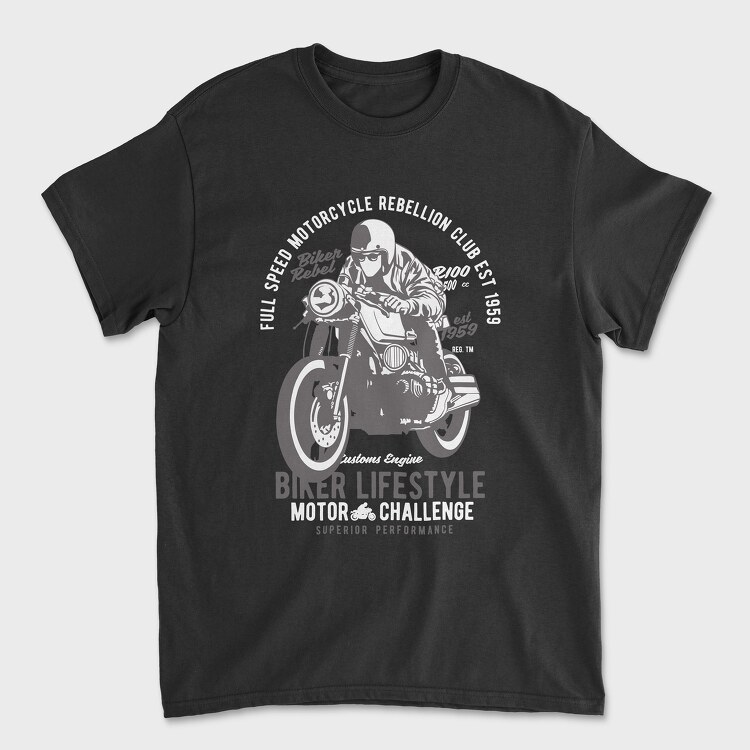 Biker Lifestyle, Tricou Barbati (Unisex)