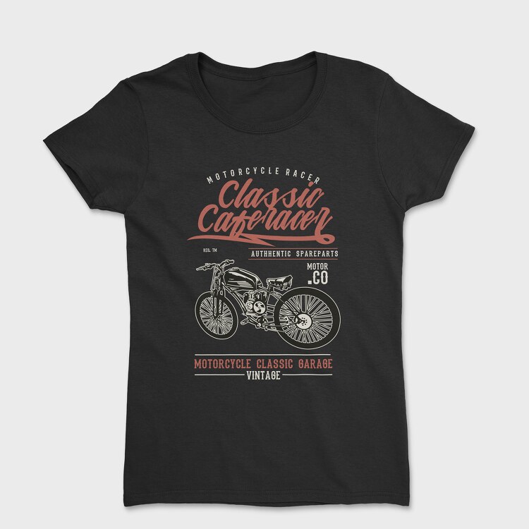 Tricou Femei, Classic Caferacer