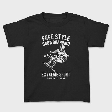 Tricou Copii, Free Style Snowboarding