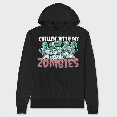 Zombie Besties, Hanorac Oversize Barbati (Unisex)