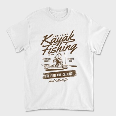 Kayak Fishing, Tricou Barbati (Unisex)