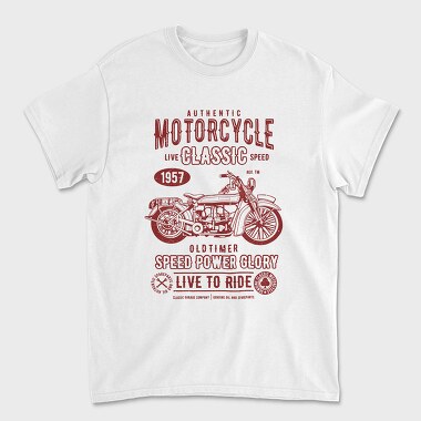 Motorcycle Classic, Tricou Barbati (Unisex)