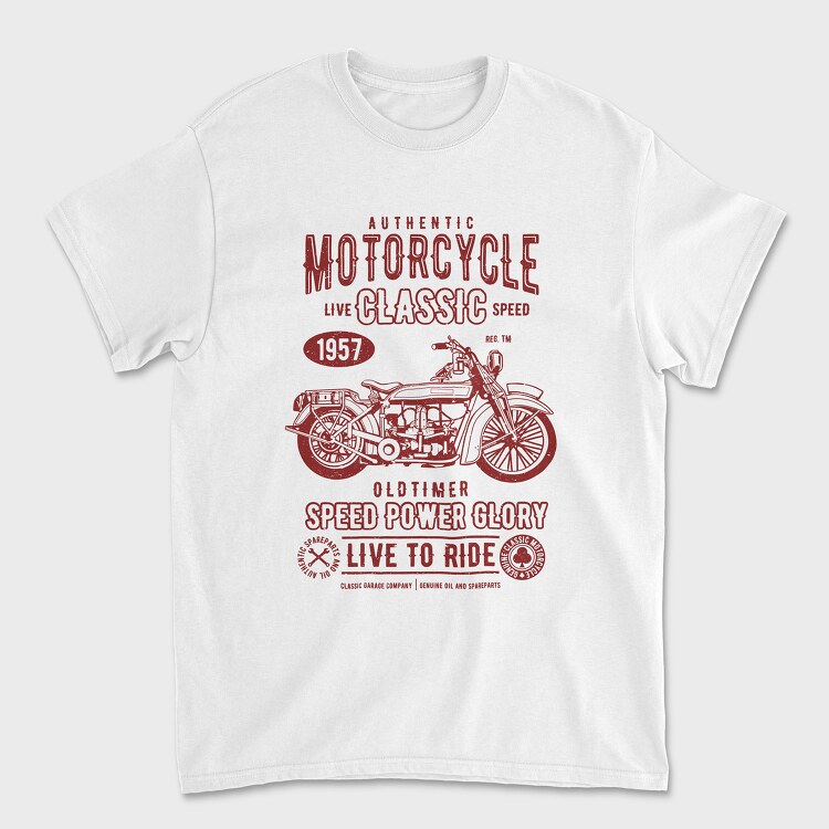 Motorcycle Classic, Tricou Barbati (Unisex)