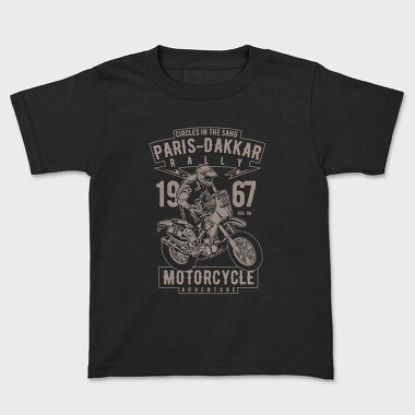 Tricou Copii, Paris Dakkar Rally Motorcycle