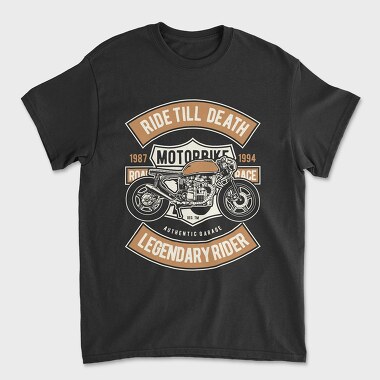 Ride Till Death, Tricou Barbati (Unisex)