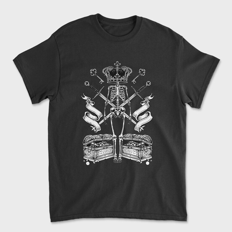 Skeleton King, Tricou Barbati (Unisex)