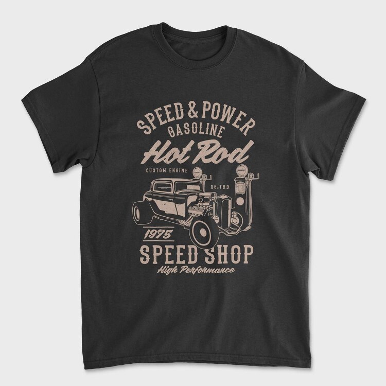 Speed & Power Hotrod, Tricou Barbati (Unisex)