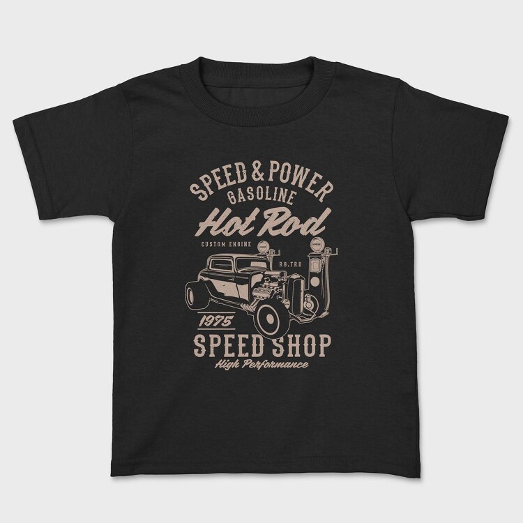 Tricou Copii, Speed & Power Hotrod