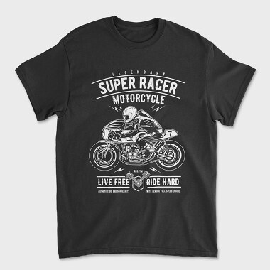 Super Racer Motorcycle, Tricou Barbati (Unisex)