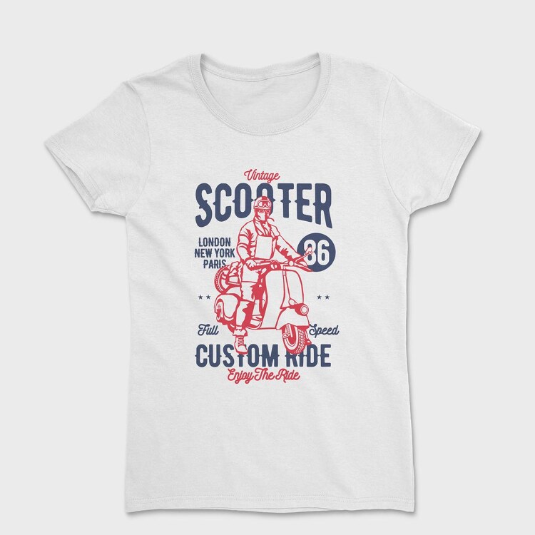 Vintage Scooter, Tricou Femei