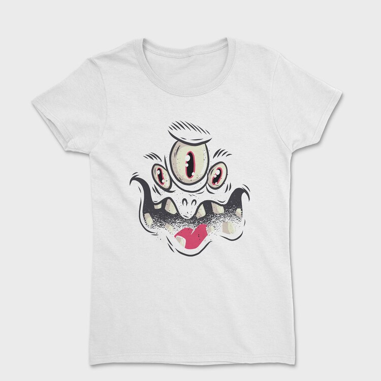 Tricou Femei, Monster Face 01