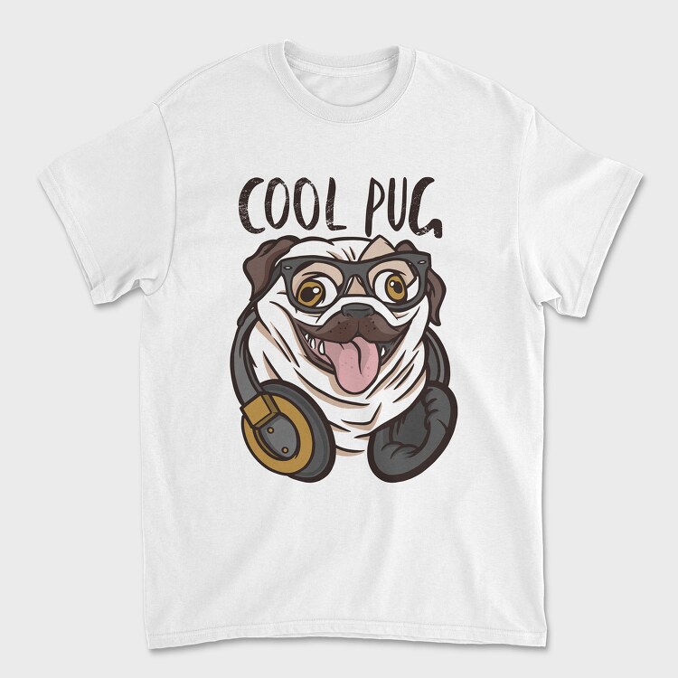 Pug Cool, Tricou Barbati (Unisex)