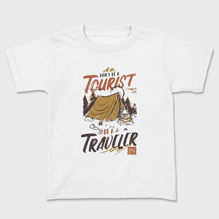 Tricou Copii, Tourist Traveler