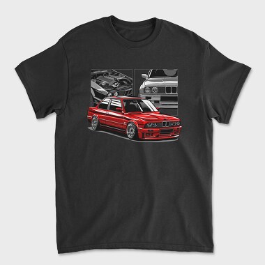 Tricou Barbati (Unisex), BMW E30 M3