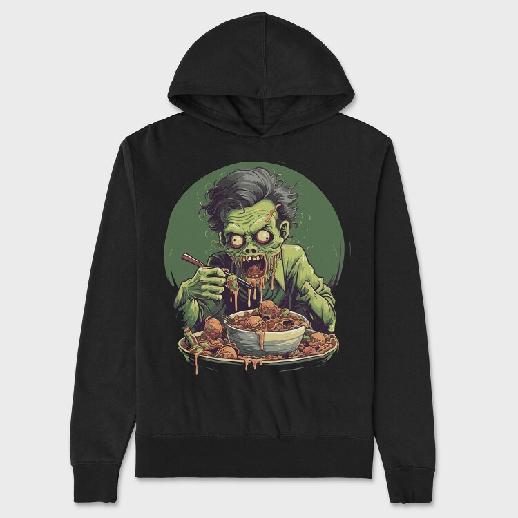 Zombie Eating, Hanorac Oversize Barbati (Unisex)