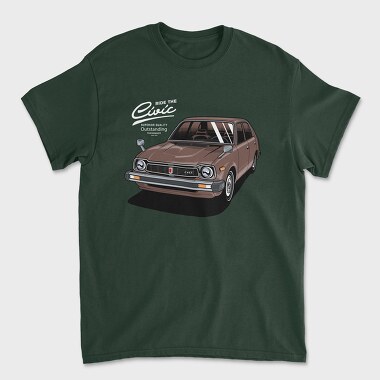 honda civic 1978, Tricou Barbati (Unisex)