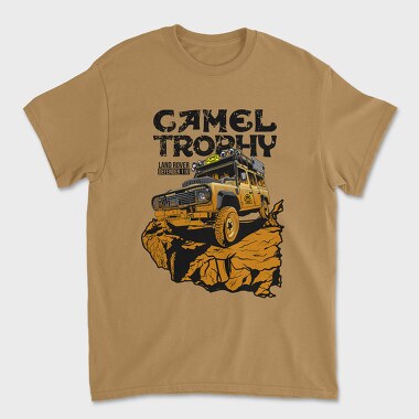 Tricou Barbati (Unisex), Land Rover Defender Camel