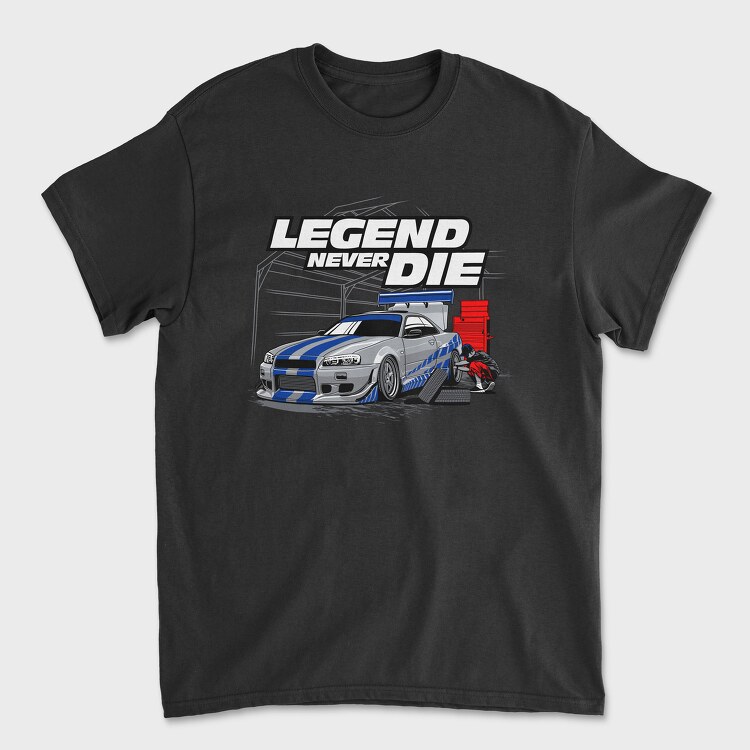 Legend Never Die, Tricou Barbati (Unisex)